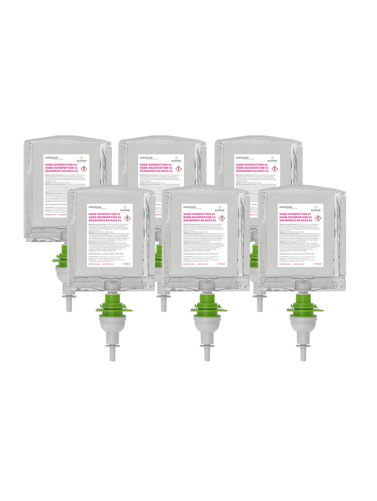 Dezinfekcia na ruky ECOSTEP S3/S2 - 1000 ml - kartón 6 ks