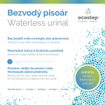 Bezvodný pisoár ECOSTEP P6