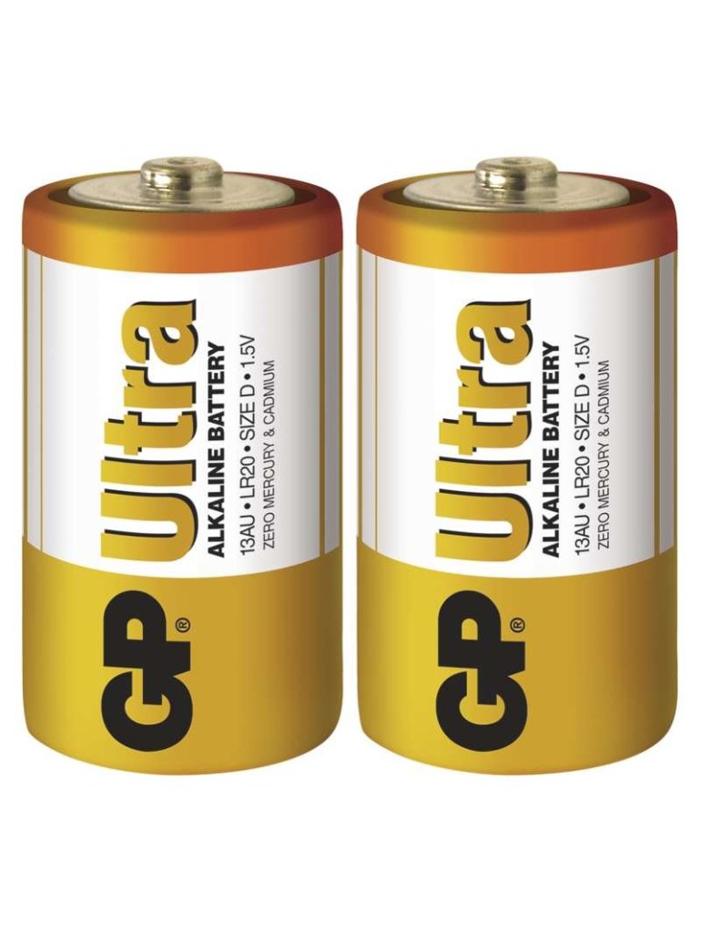 Baterie alkalická GP ULTRA D - 2ks