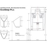 AKCIA - Bezvodý pisoár ECOSTEP P1.1 - [ROK PREVÁDZKY ZDARMA]